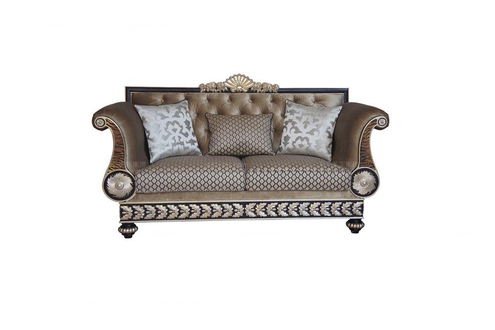 高端別墅法式二位沙發