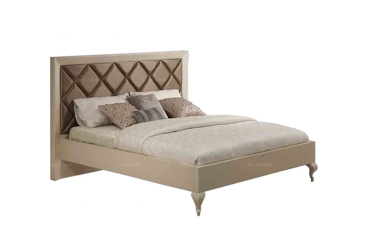 高端別墅后現代雙人床