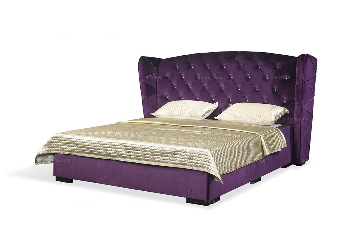 高端時尚后現代雙人床