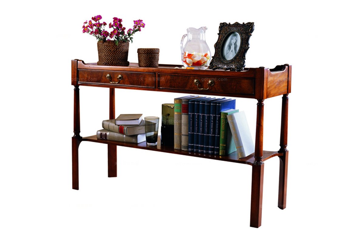 高端實木家具美式玄關臺