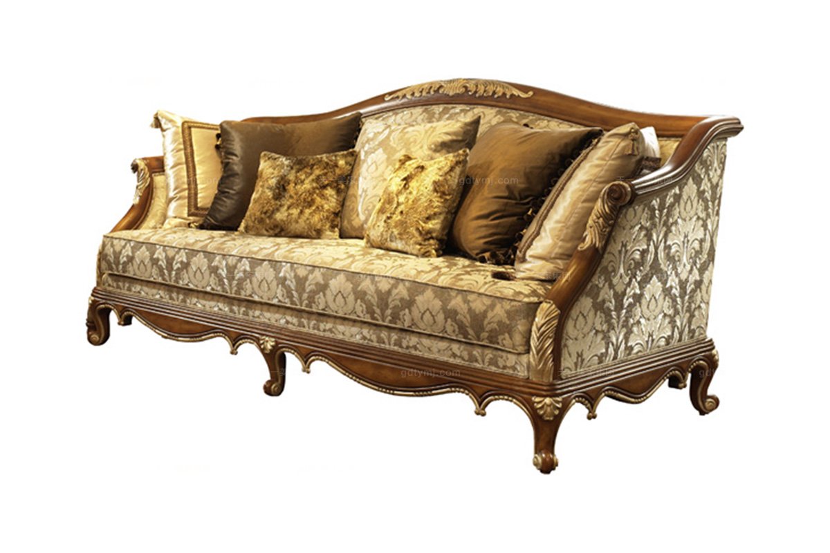 高端家具美式布藝三位沙發