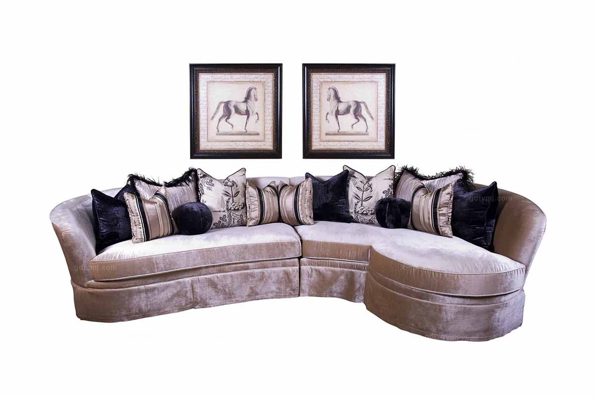 高端家具美式轉角沙發