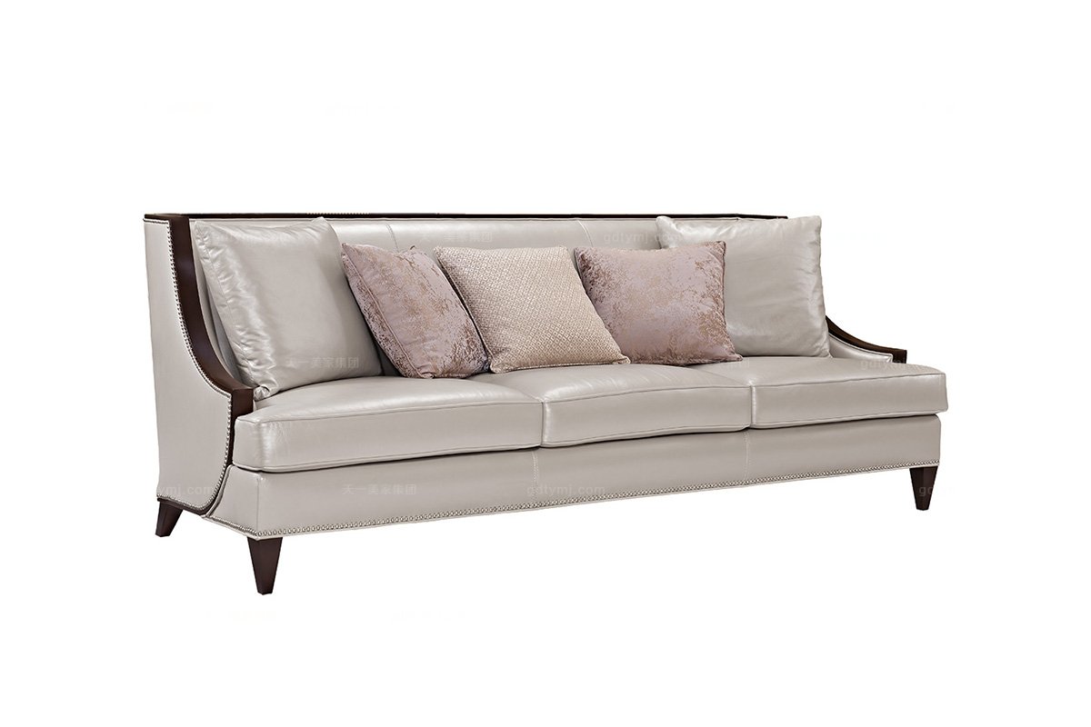 高端簡約新古典白色沙發