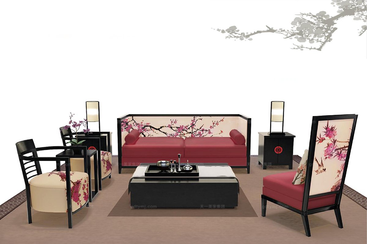 高端現代中式實木家具梅花圈椅