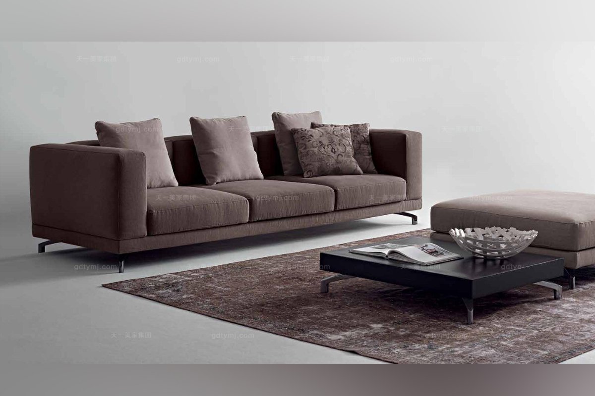  Dema高端時尚現代布藝三位沙發