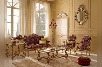  Andrea Fanfani高端品牌法式雕刻休閑沙發套組