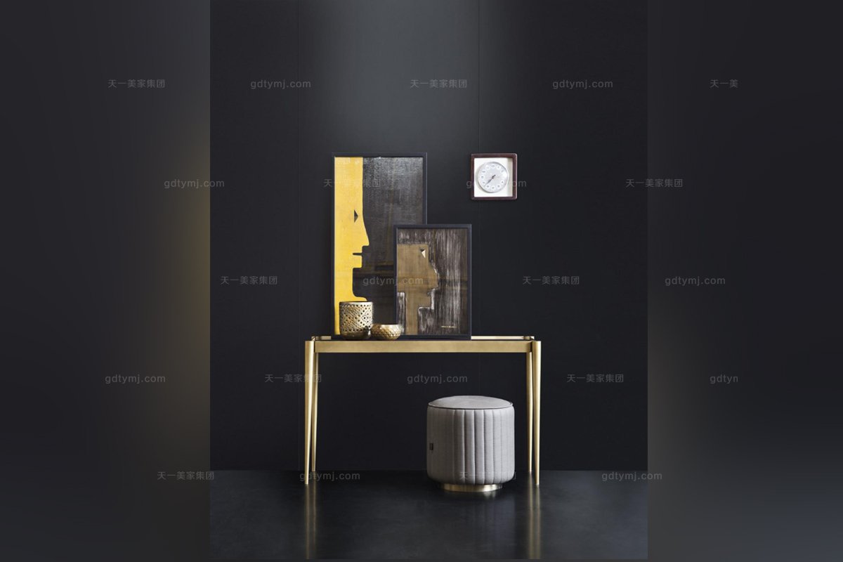 Daytona后現代不銹鋼妝臺系列