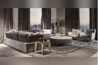 Daytona后現代客廳布藝沙發系列