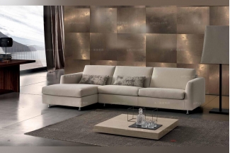 Dema高端品牌簡約現代米白色轉角沙發