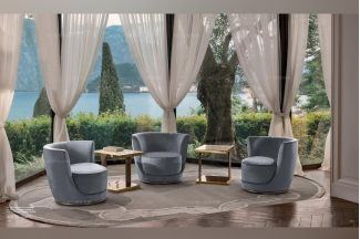 Longhi現代時尚灰色休閑椅