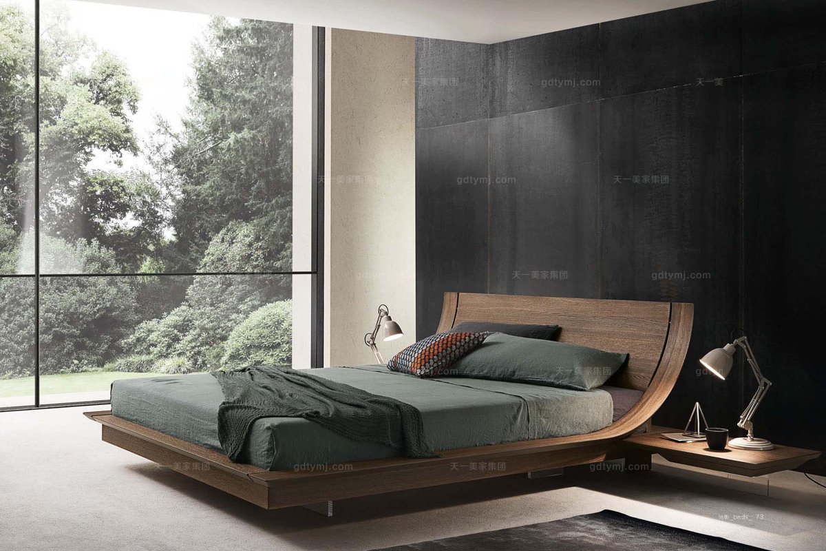 Presotto后現代時尚個性布藝大床系列