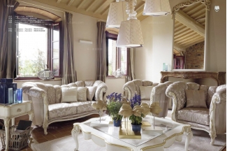  Volpi 意大利進口高端時尚法式別墅會所布藝沙發組合