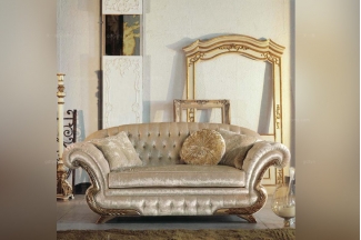 Pigoli 皮溝里布藝拉扣雙位沙發系列