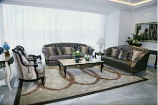 名貴別墅家具自然主義風客廳沙發系列