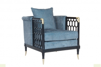 名貴別墅會所品牌家具高端法式單人位沙發