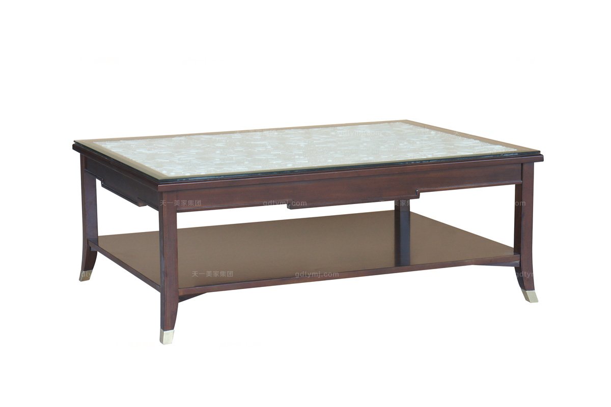 國內高端會所家具別墅家具法式咖啡色茶幾