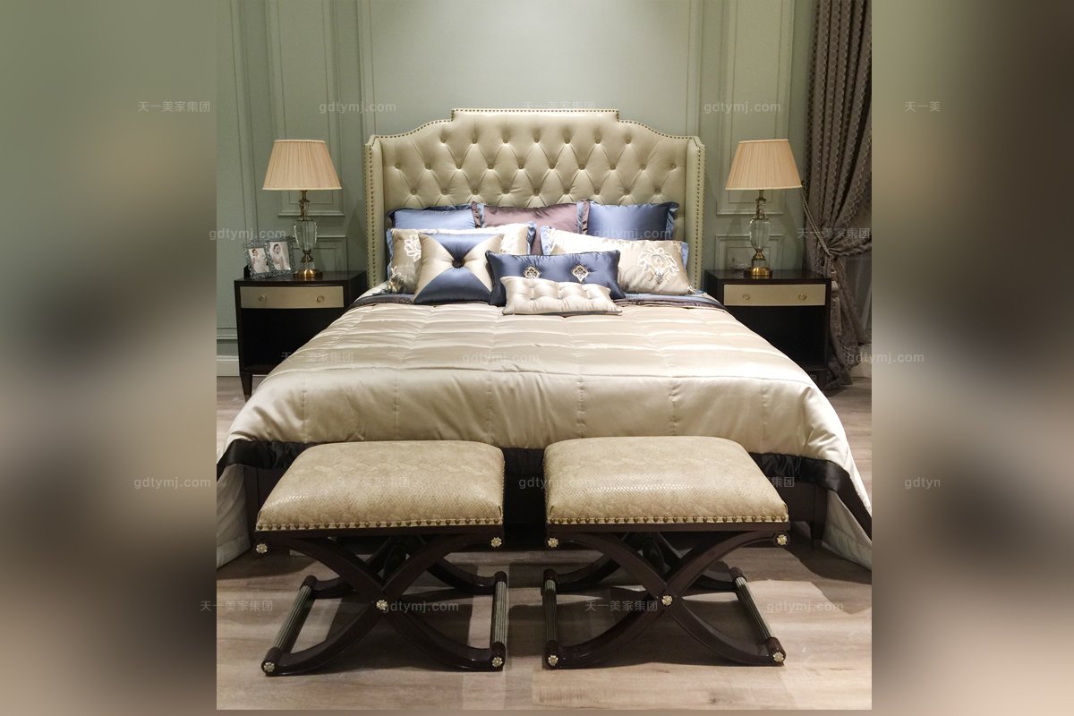 高端家具高端家私別墅會所家具品牌法式床頭柜