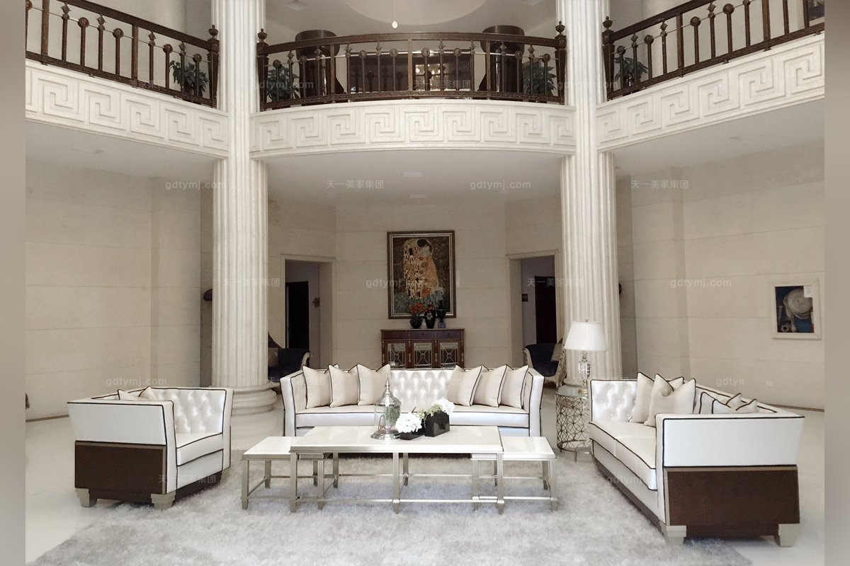 五星級酒店家具名貴法式家具品牌咖啡色單人位沙發