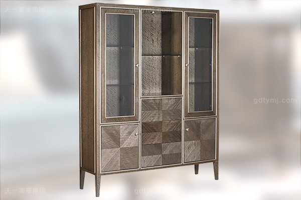 高端現(xiàn)代輕奢書(shū)房家具實(shí)木書(shū)房書(shū)桌灰色木皮拼花真皮書(shū)椅書(shū)桌系列兩門書(shū)柜