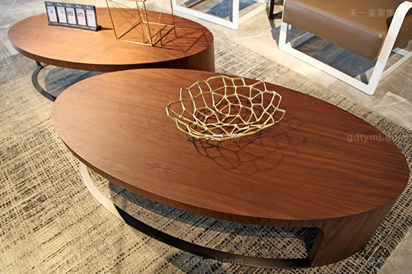 意式極簡奢高端家具現代客廳真皮布藝轉角沙發組合橢圓幾