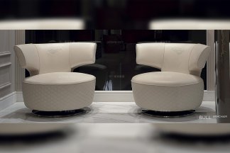 名貴別墅豪宅品牌家具后現代白色真皮高密度海棉休閑單人位沙發