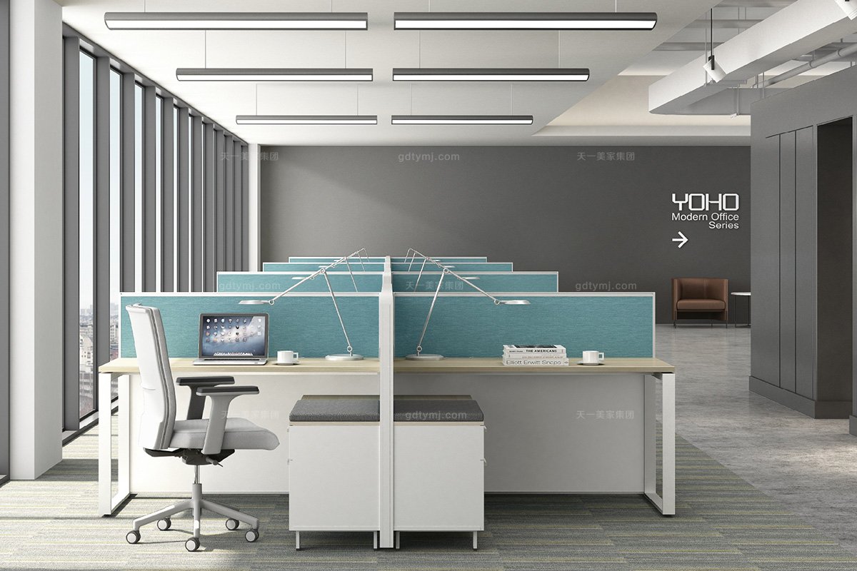 銀行學校公司高端辦公家具品牌現代時尚職員辦公桌椅組合辦公桌椅組合