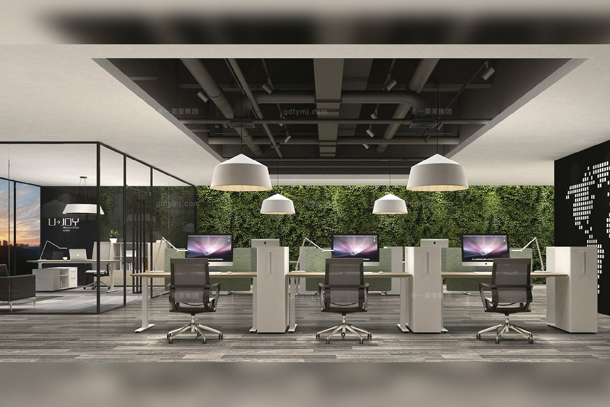 五星級酒店銀行公司高端辦公家具品牌現代時尚職員原木色實木辦公桌椅組合