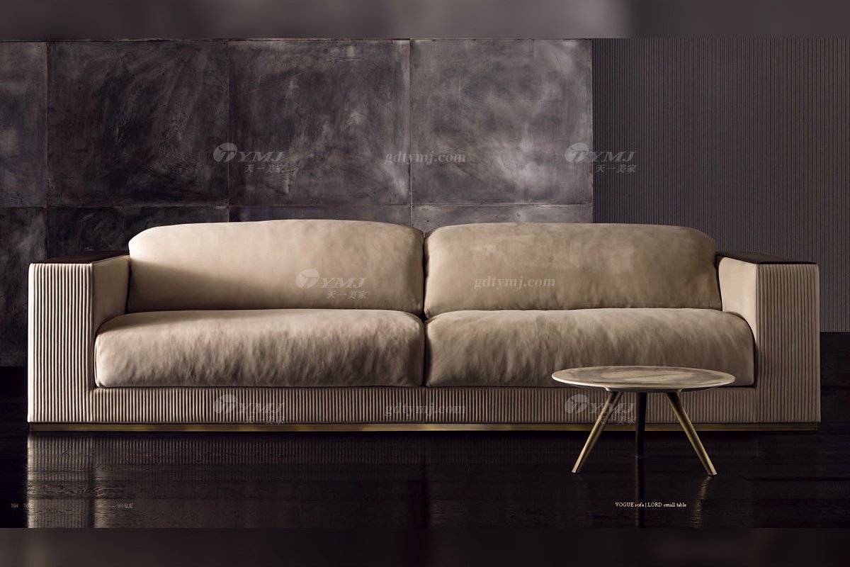 時尚輕奢家具品牌意大利100%純進口別墅家具客廳真皮沙發沙發