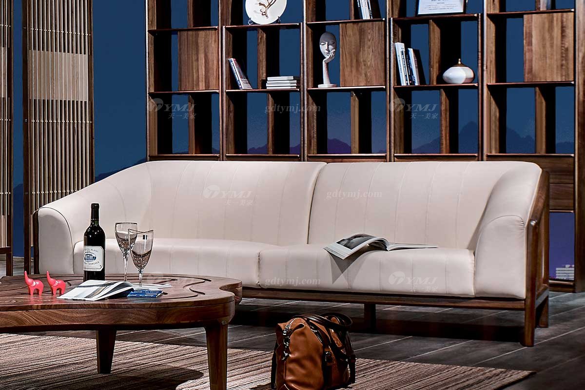 高端別墅家具品牌高檔樣板房家具輕奢新中式風(fēng)格黑胡桃高彈高密度海綿沙發(fā)組合系列沙發(fā)