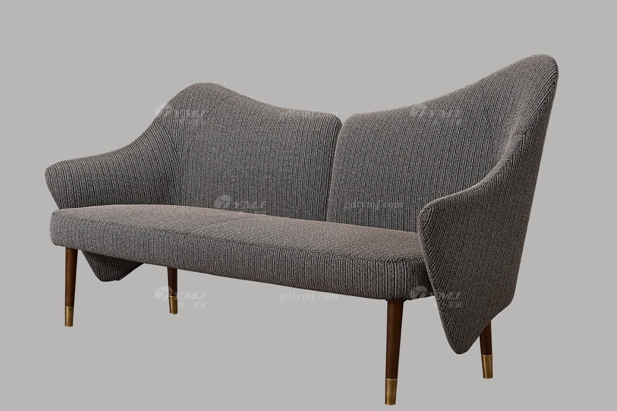 創意別墅會所家具品牌現代極簡北歐客廳家具優質布藝沙發系列三位沙發