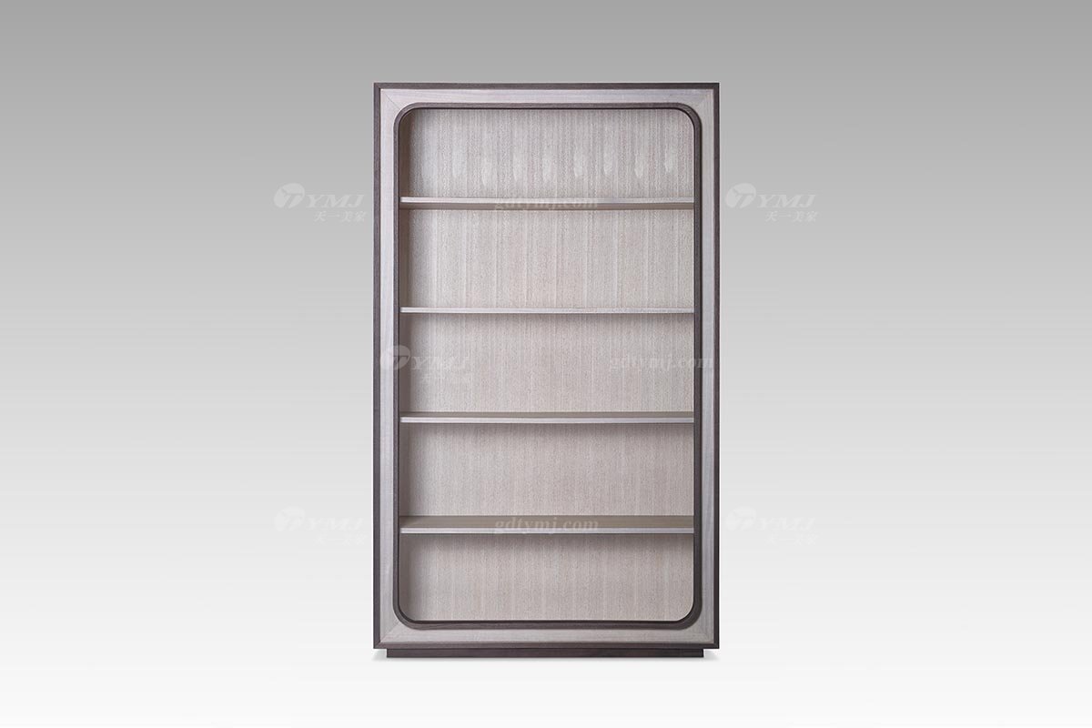 現代輕奢時尚高端家具灰橡+尼斯色酒柜