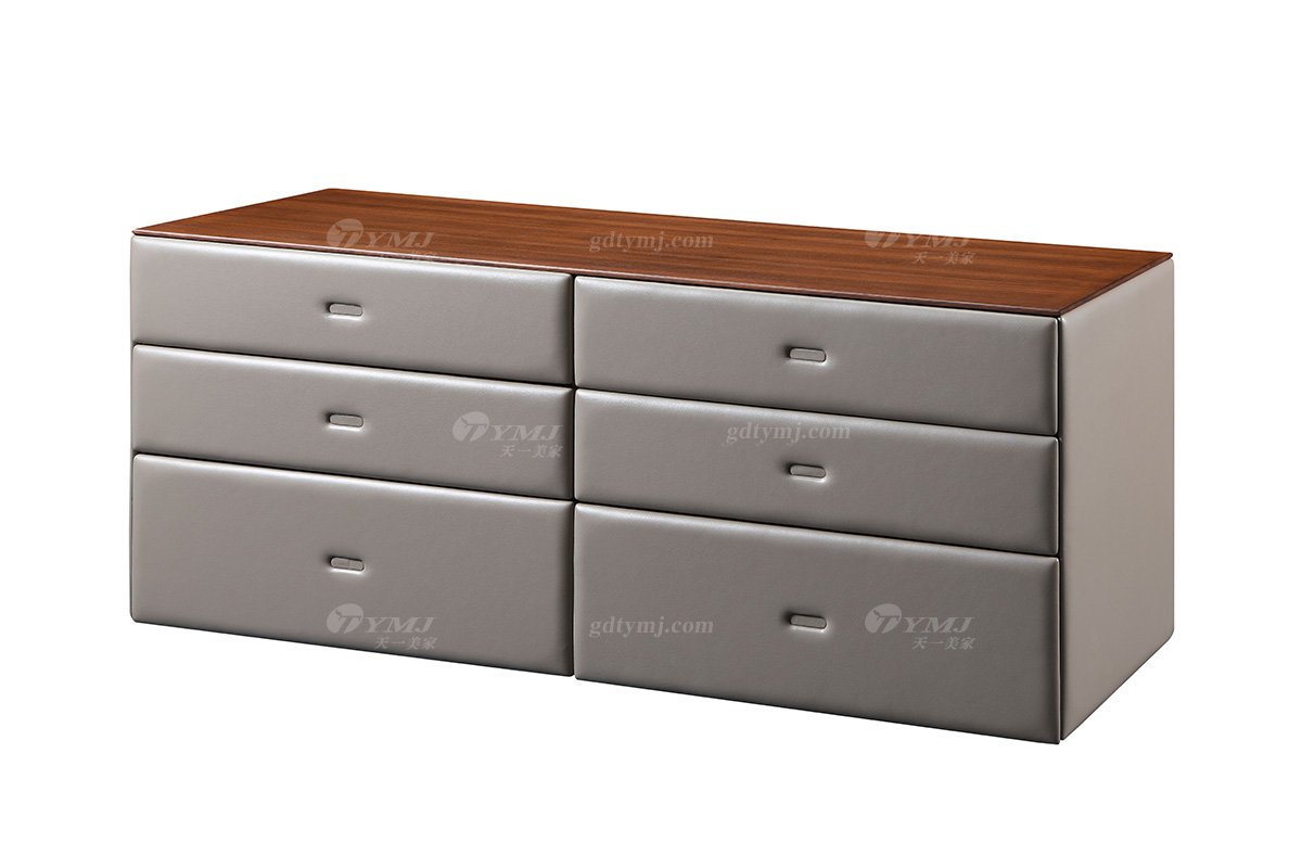現代時尚輕奢家具品牌皮藝六斗柜DB-08六斗柜1