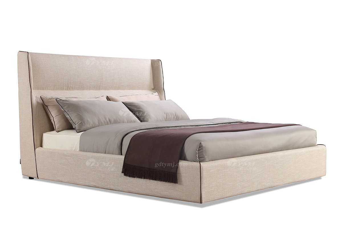 意式極簡風格高端別墅豪宅家具品牌大氣現代輕奢雙人床