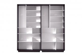 意式極簡風格高端別墅豪宅家具品牌現代輕奢書房大氣時尚黑橡書柜