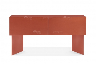 意式極簡風格高端別墅豪宅家具品牌現代輕奢簡約時尚紅烤漆色玄關