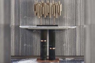 后現代輕奢風格家具高端會所別墅品牌家具時尚玄關