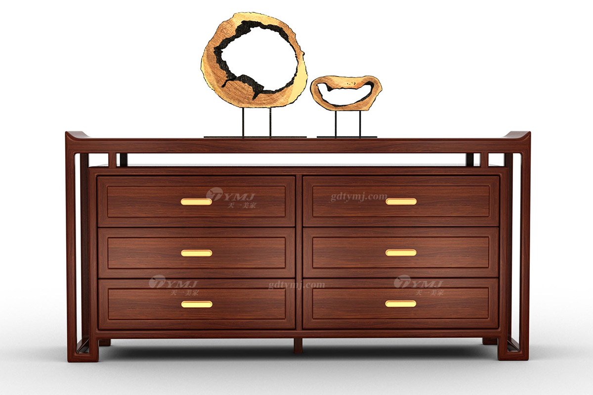 新中式辦公家具風(fēng)格高端品牌家具簡約時尚大氣實(shí)木安哥拉紫檀玄關(guān)柜大展宏圖玄關(guān)柜