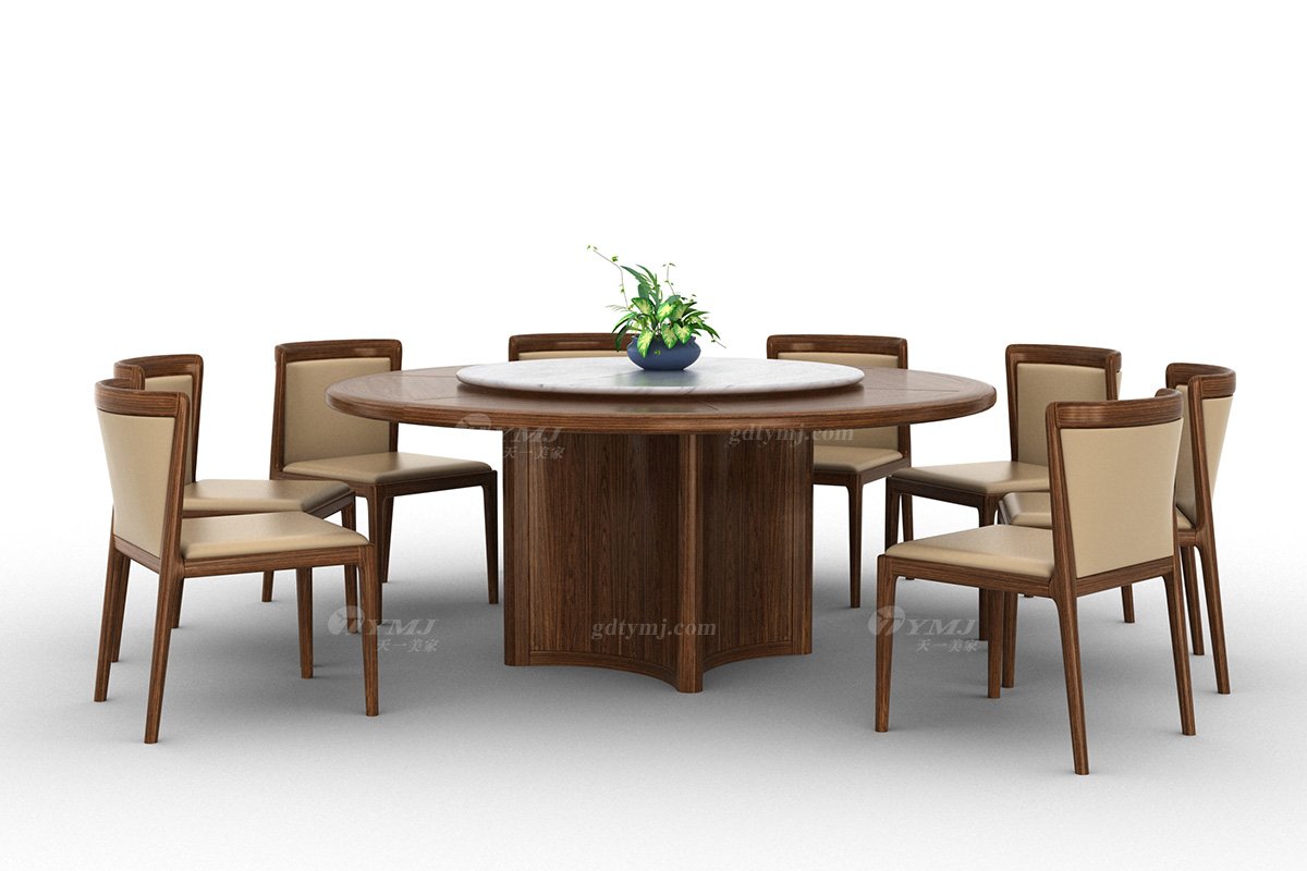 新中式風(fēng)格家具高端會所家具品牌簡約餐廳家具實(shí)木+生態(tài)皮藝餐椅H-XLCY餐椅場景