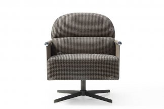 極簡風格高級別墅會所家具品牌現代簡約客廳真皮休閑椅