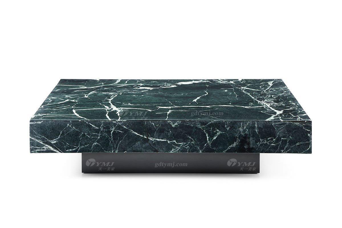 極簡風格品牌高級別墅會所家具現代簡約網紅綠奢石茶幾LT1712-1方幾