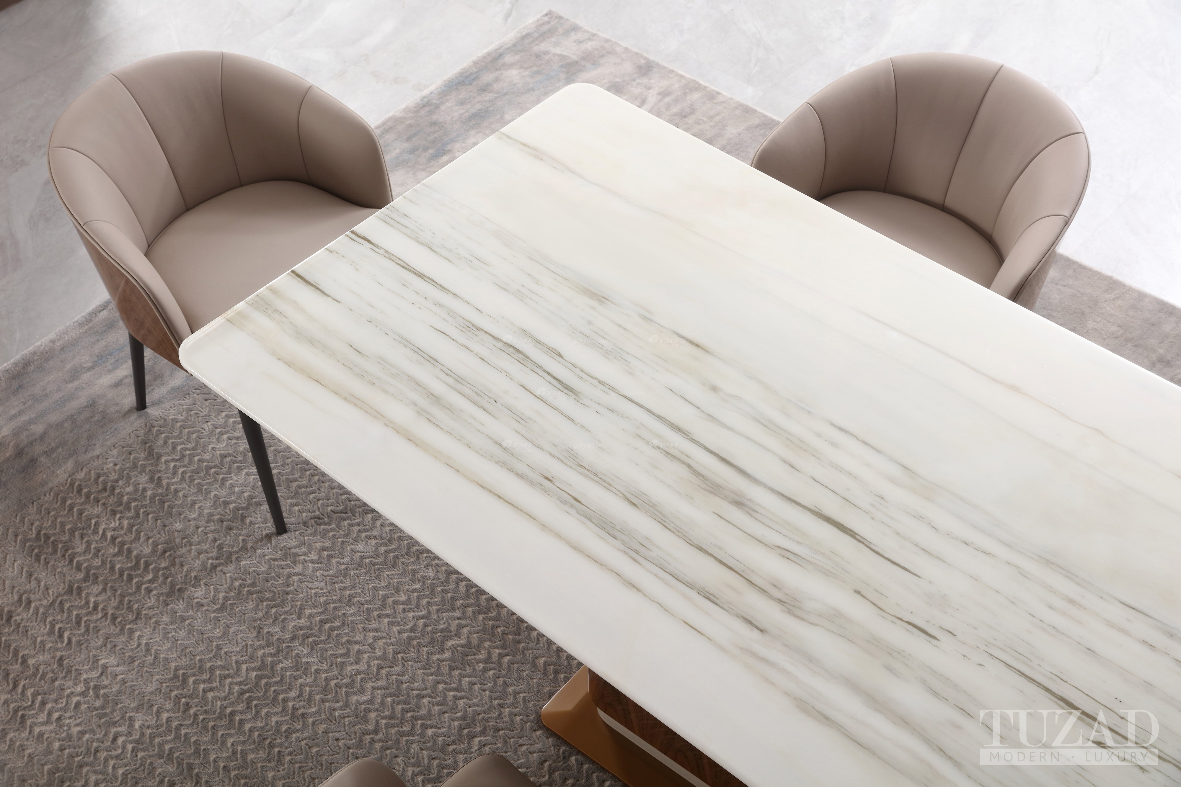 輕奢后現代風格家具高端會所別墅大氣家用大戶型長餐臺CC874-220餐臺場景