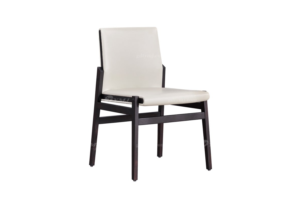 意式極簡風格家具高端別墅會所大宅時尚創意簡約實木+超纖餐椅