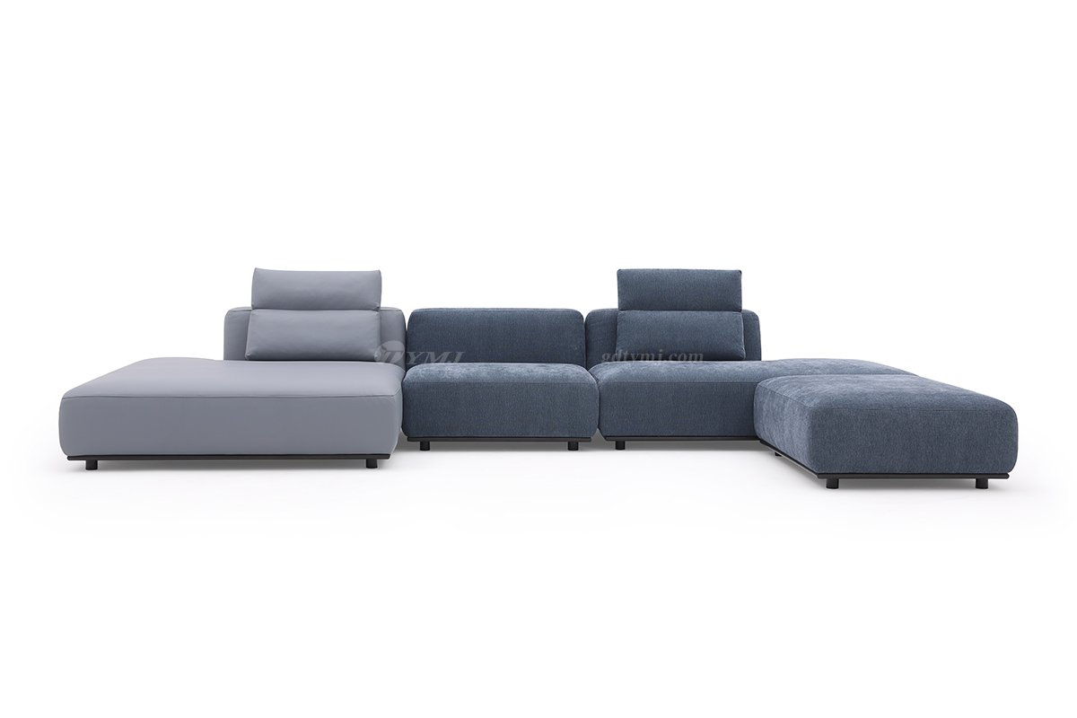 時(shí)尚高端現(xiàn)代極簡(jiǎn)家具別墅大宅家用舒適皮布藝組合沙發(fā)