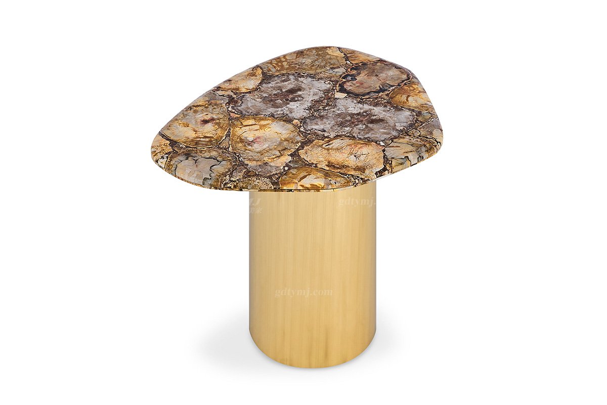 意式輕奢家具高端別墅會所家用時(shí)尚高級大理石組合茶幾FB119H4ED