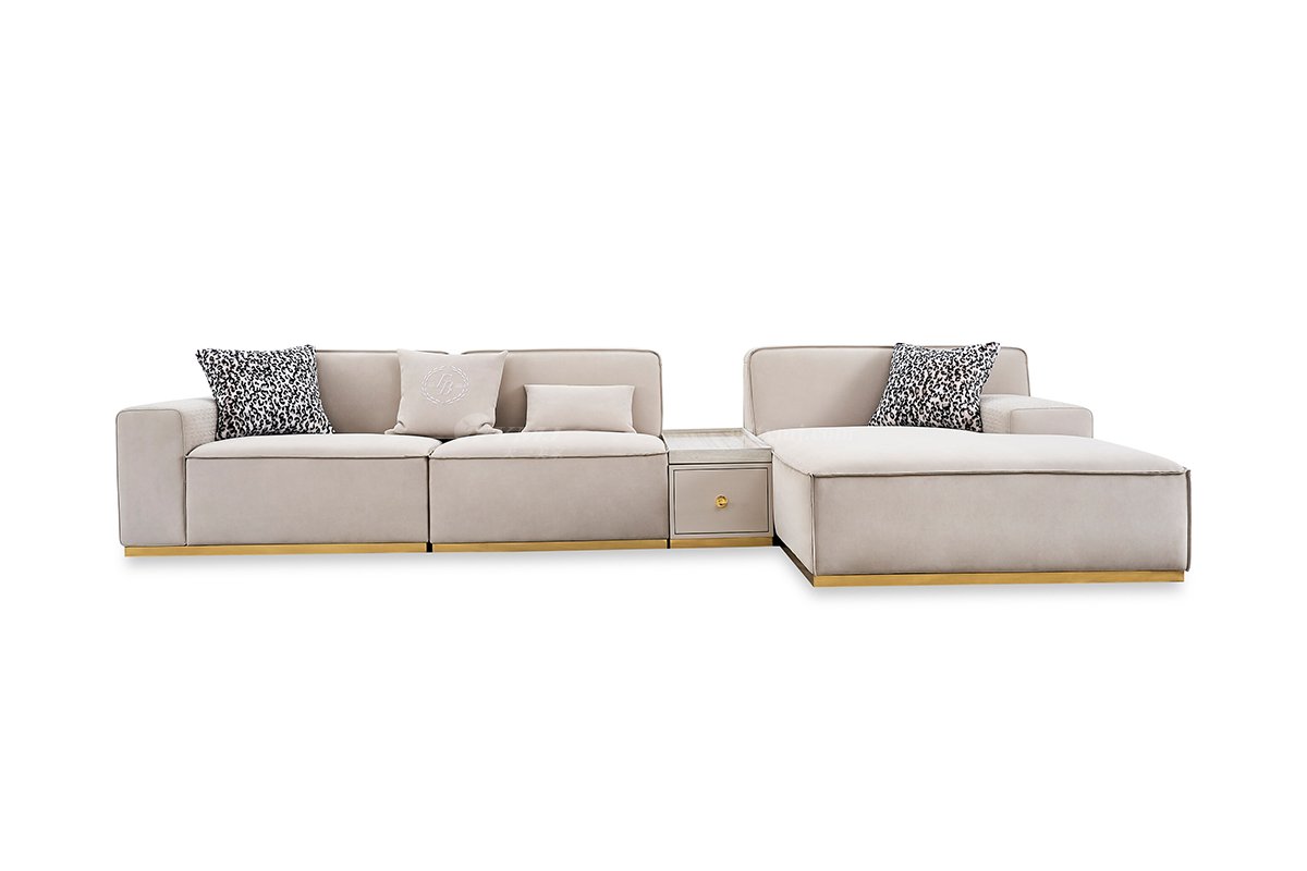 意式輕奢家具高端別墅會(huì)所家用時(shí)尚高級(jí)灰色全真皮組合沙發(fā)