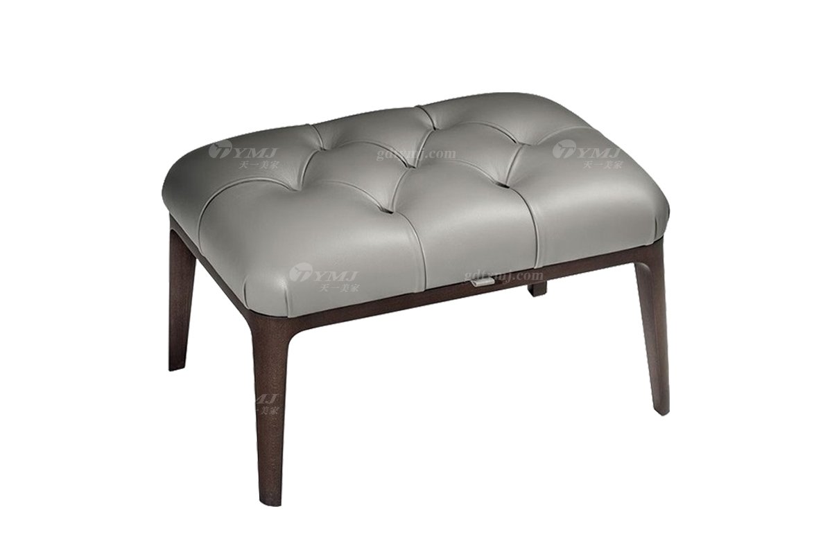 意式雅奢風格家具高端別墅會所家具真皮舒適休閑椅腳踏LC2206腳踏