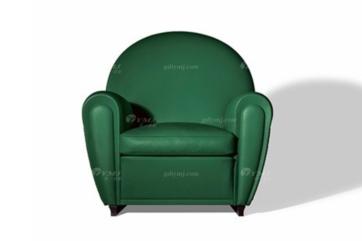 意式雅奢風格家具高端別墅會所家具時尚舒適真皮單位沙發(fā)休閑椅