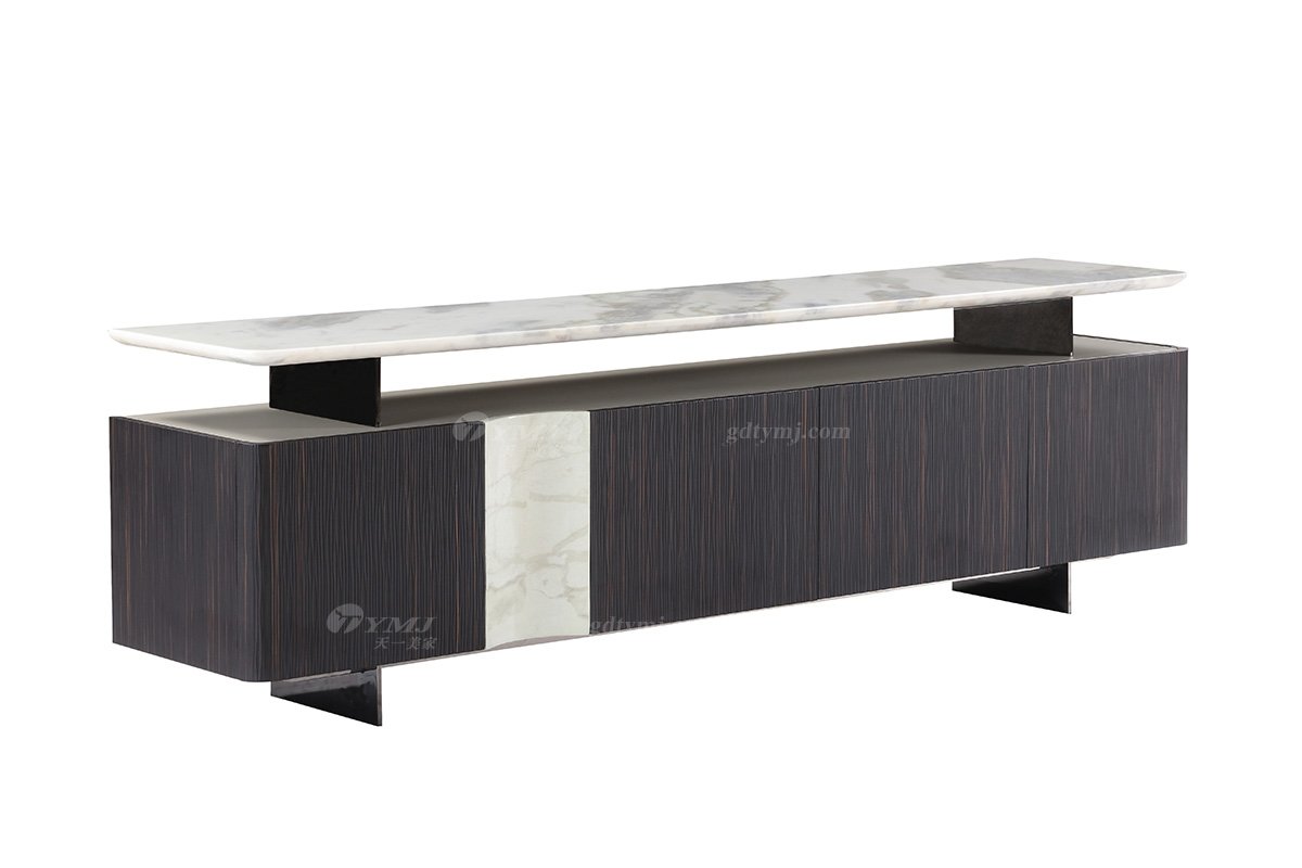 意式雅奢風(fēng)格家具高端別墅會所家具簡約實木+五金底電視柜LH2202電視柜1