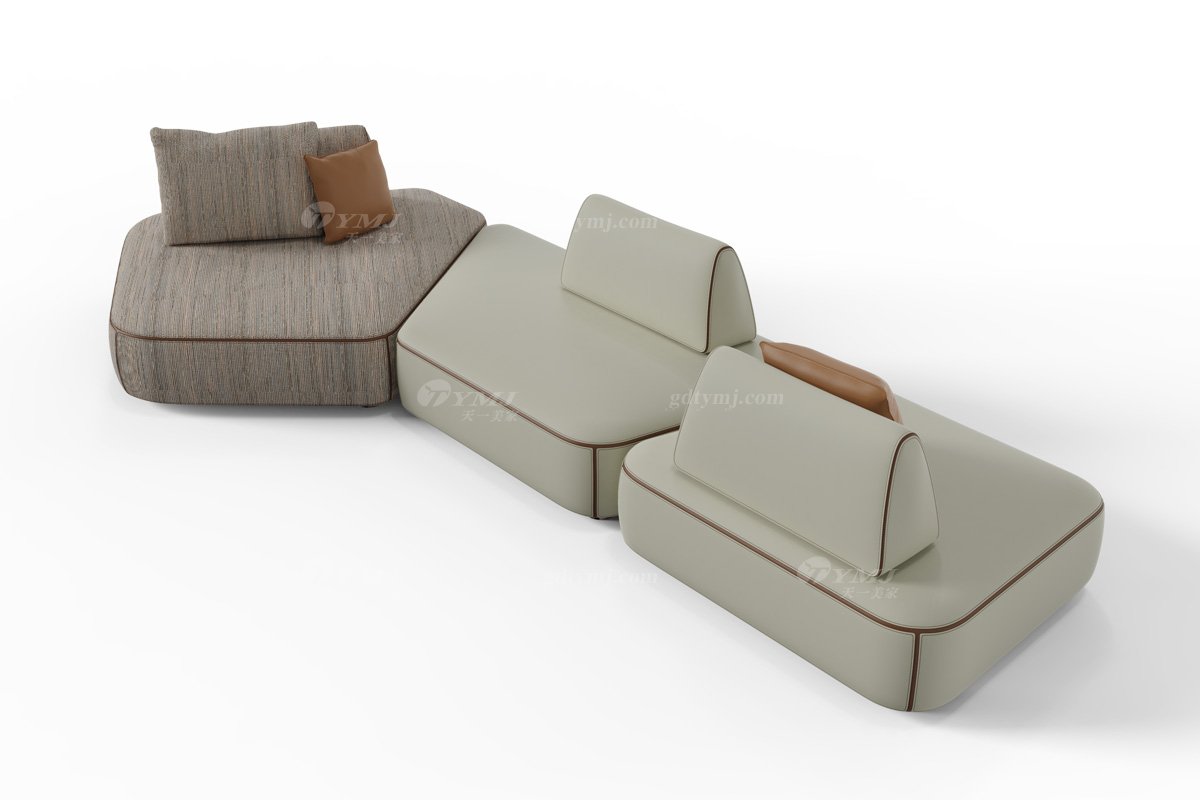 意式雅奢風(fēng)格家具高端別墅會所家具時尚創(chuàng)意豪宅組合沙發(fā)LS2210沙發(fā)1