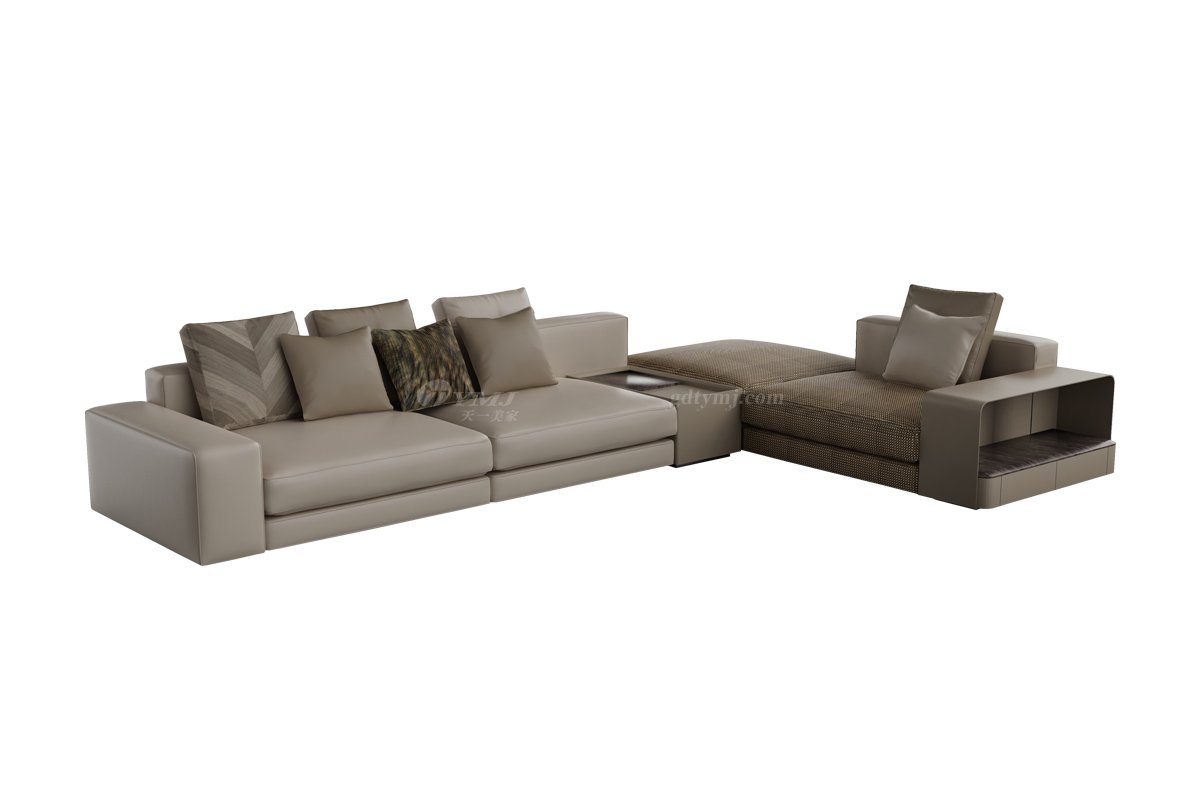 意式雅奢風格家具高端別墅會所家具時尚大氣豪宅超纖組合沙發(fā)